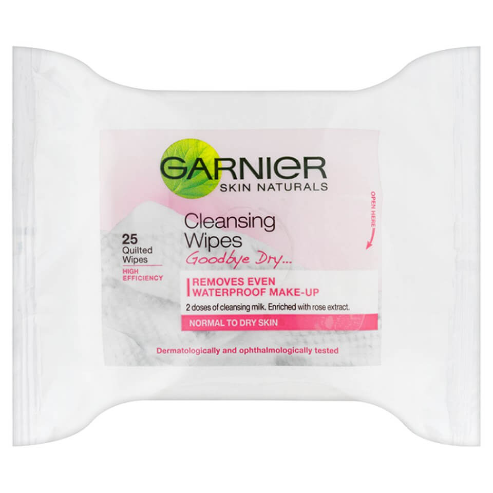 Garnier Skin Naturals Cleansing Wipes（25片棉质湿巾）