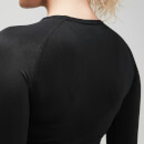 MP女士塑身系列短款健身长袖T恤 - 黑