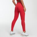 Power Mesh 力量系列 女士网纱紧身健身裤 - 红色 - XS