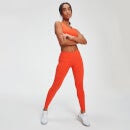Power Mesh 力量系列 女士网纱紧身健身裤 - 橘色 - M