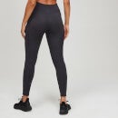 Textured 女士紧身健身运动裤 - 黑色 - XS
