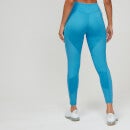 Textured 女士紧身健身运动裤 - 蓝色 - XS