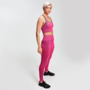 Seamless 无缝系列 女士对比色紧身裤 - 桃粉色 - XS