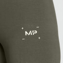MP女装中央图案紧身裤-深橄榄色 - XS