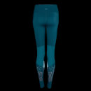 Velocity速度系列女士反光紧身裤 - 深青色 - XS