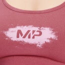 MP Women's Chalk Graphic Sports Bra - Berry Pink - XS