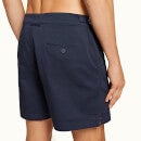 Bulldog Cotton Twill 系列斜纹布棉质中长款短裤-海军蓝