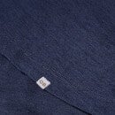 Ob-T Linen 系列海军蓝修身麻质圆领 T 恤