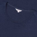 Ob-T Linen 系列海军蓝修身麻质圆领 T 恤