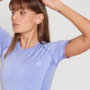 MP女士曲线系列短款短袖T恤 - 白垩紫 - XS