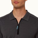 Jarrett 系列经典款拉链门襟 Polo 衫 - 深灰色