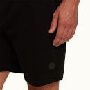 Hallandale 系列经典款圆抽绳运动短裤 - 黑色