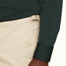 DANE II COTTON TWILL 系列长款棉质斜纹短裤 - 燕麦色
