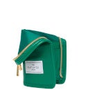 The Flat Lay Co. Standing Brush Case - Bottle Green Leather Monochrome