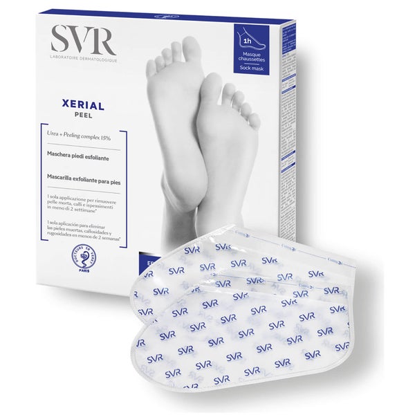 SVR Xerial 去角质袜 x1，用于代替磨石和足锉进行密集足部去角质