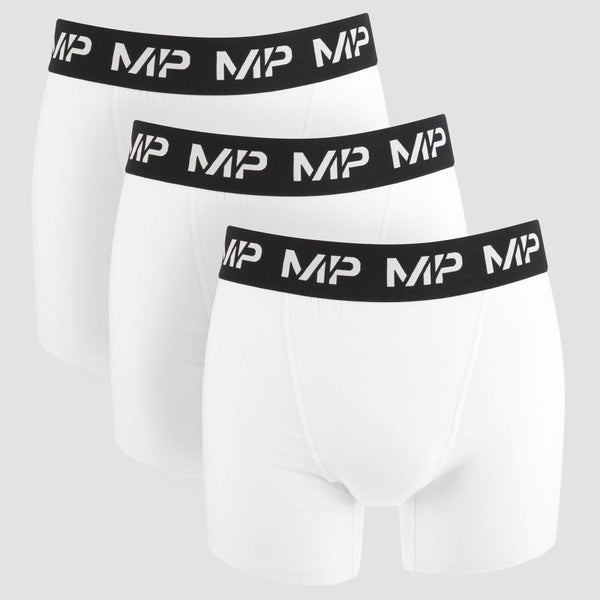 男士经典运动内裤 （3件装）- 白色 - XS
