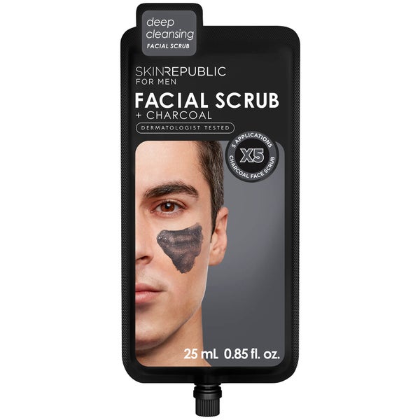 Skin Republic Men's Charcoal Facial Scrub 25ml