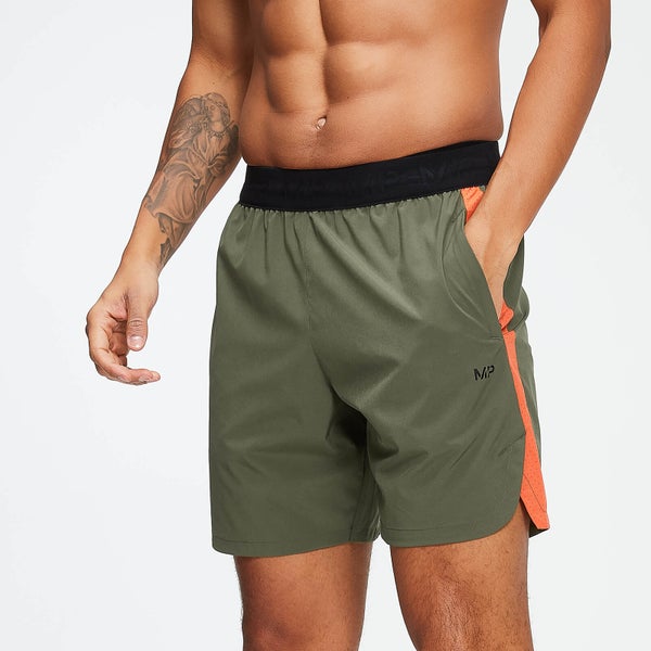 男士健身运动短裤 - 绿色 - XS