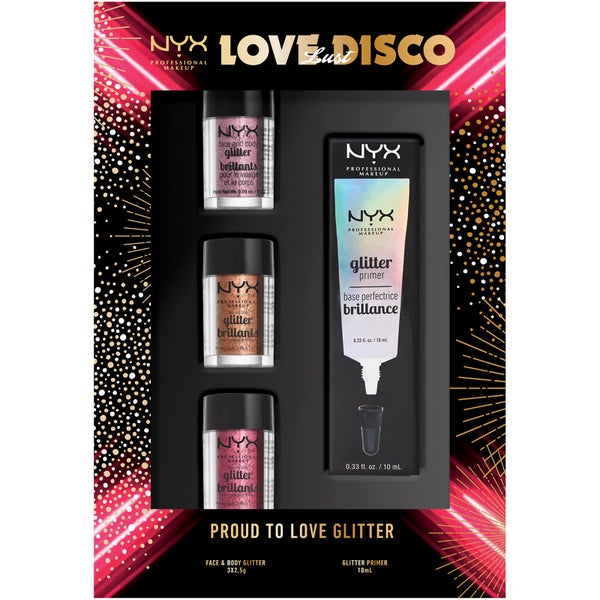 NYX Professional Makeup Proud to Love Glitter Sparkly Christmas Gift Set