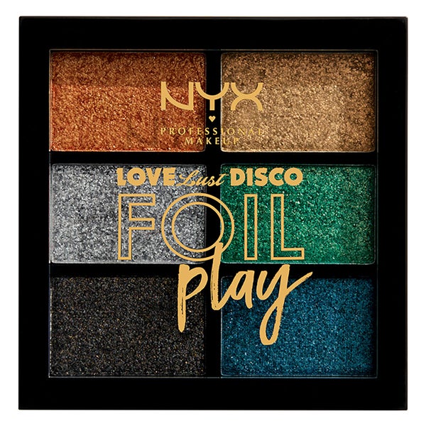 NYX Professional Makeup Love Lust & Disco Let's Groove Foil Play Shimmer Eyeshadow Palette