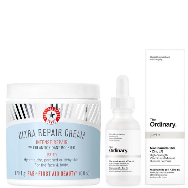 First Aid Beauty and The Ordinary Skincare Duo