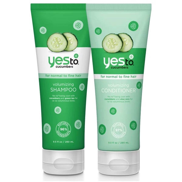 yes to Cucumbers Volumising Shampoo and Conditioner Bundle