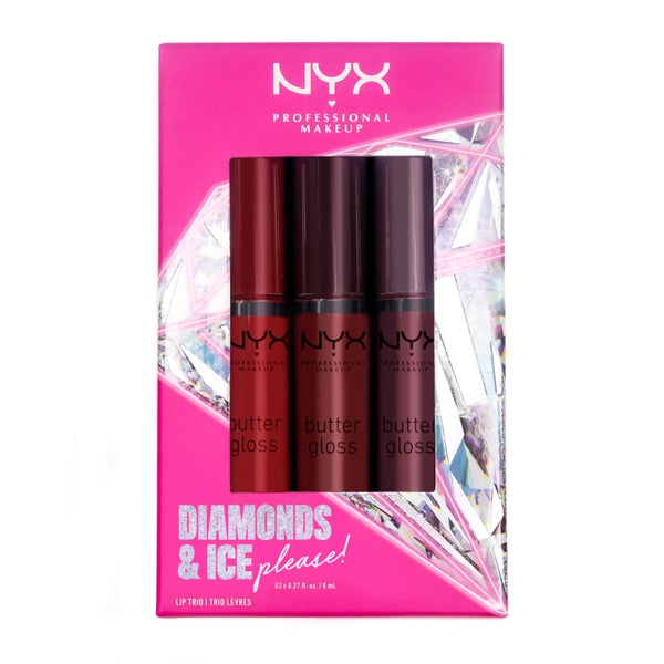 NYX Professional Makeup Diamonds and Ice Please Butter Gloss Lip Gloss Trio 03