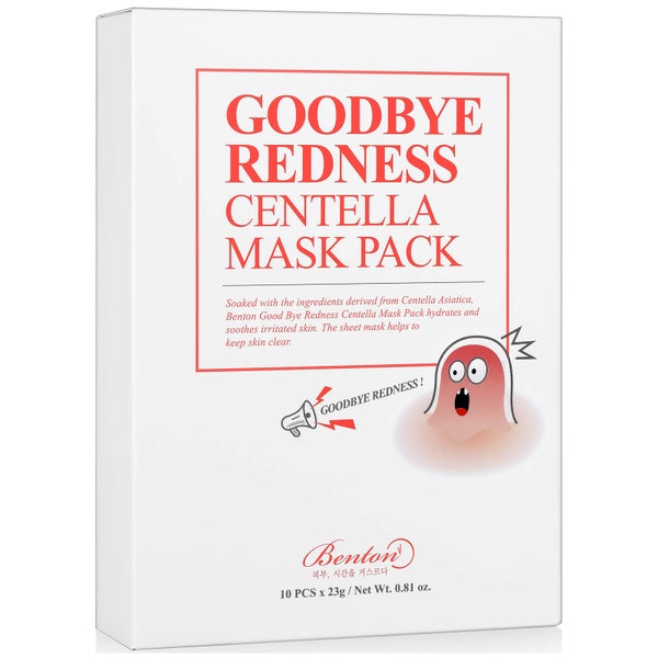 Benton Goodbye Redness Centella Mask Pack (Pack of 10)