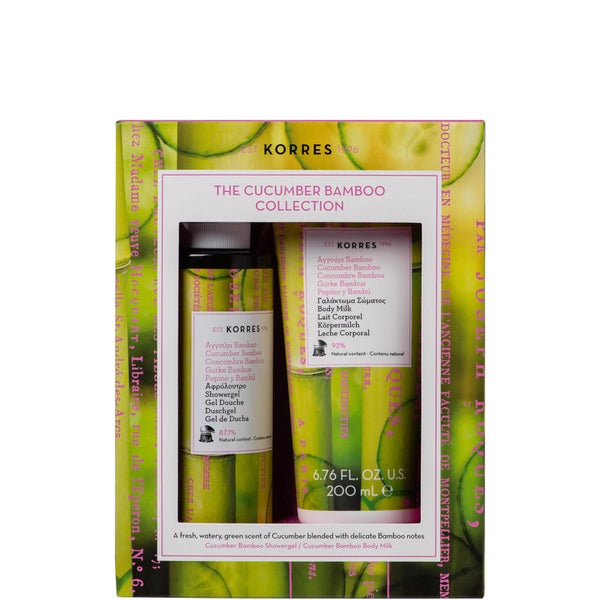 Korres Cucumber and Bamboo Shower Gel Duo