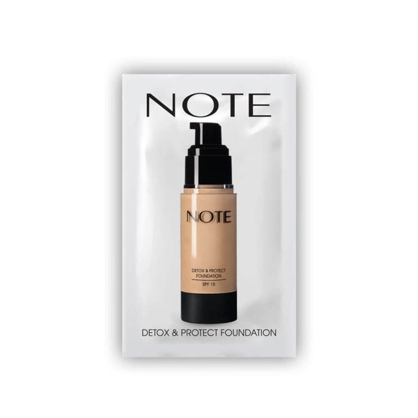 Note Cosmetics Detox and Protect Foundation Sachet - 02 Natural Beige