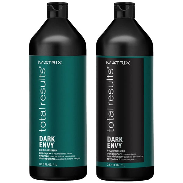 Matrix Dark Envy系列 颜色校正洗护套装 黑发专用 - 1000ml