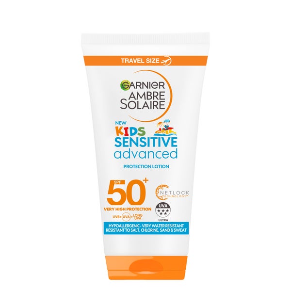 Garnier Ambre Solaire Kids Sensitive Sun Cream SPF 50+ 50ml Travel Size