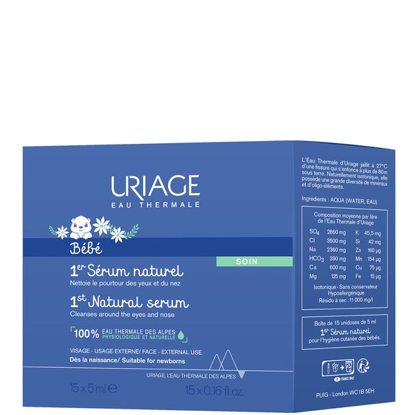 Uriage天然减充血剂喷雾（适用于眼睛与鼻子）（8×5ml）