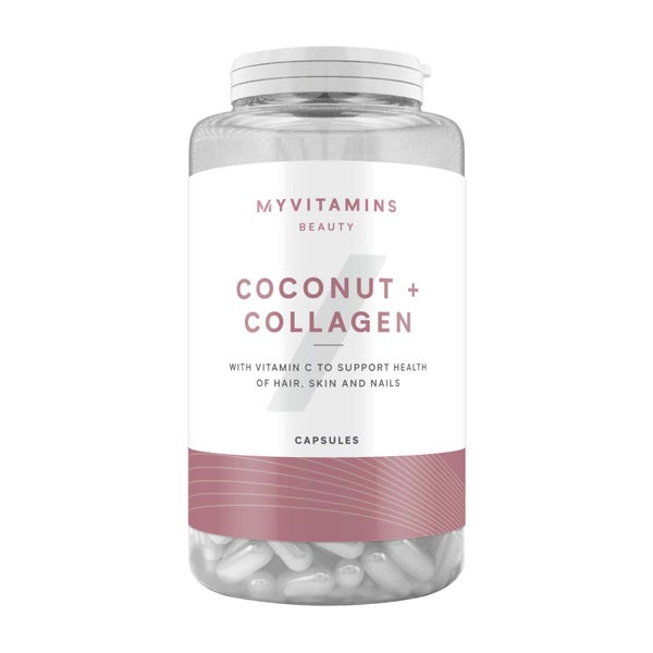 Myvitamins Coconut and Collagen V1, Unflavoured, 180 Capsules