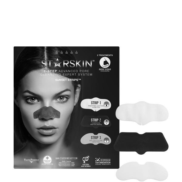 STARSKIN Sunset Strips™ 高级毛孔清洁专家三步系统鼻膜