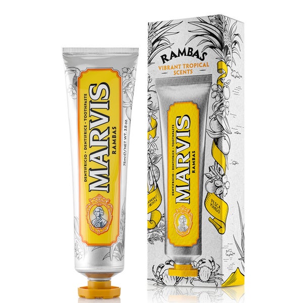 Marvis 环游世界系列 Rambas 黄色款牙膏 75ml