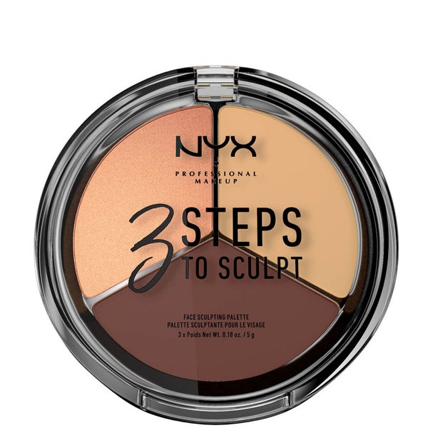 NYX 三步塑颜彩妆盘 - 中度色系
