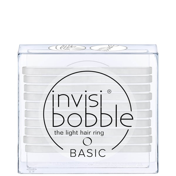 invisibobble Basic The Light 发圈 - Crystal Clear 透明色 | 10 个装