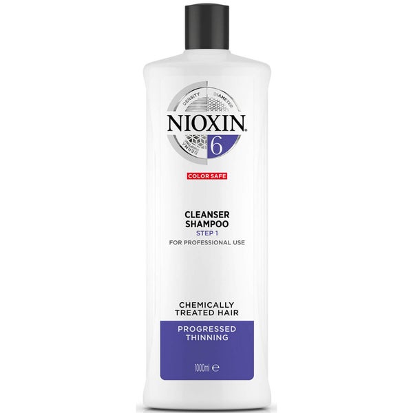 NIOXIN 护发三部曲 6 清洁洗发水 1000ml | 适合日渐稀疏的经化学处理的发质