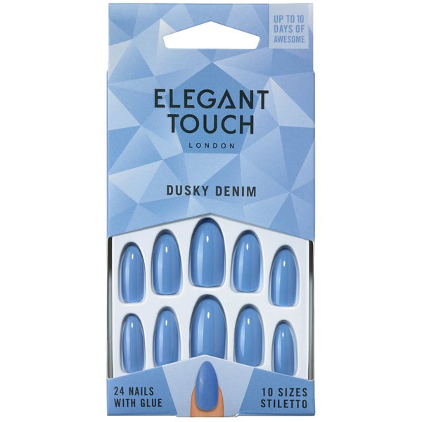 Elegant Touch Polished Core Nails - Dusky Denim