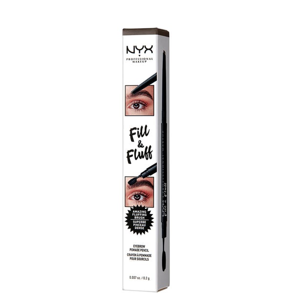 NYX Professional Makeup Fill and Fluff Eyebrow Pomade Pencil - Brunette