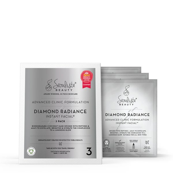 Seoulista Beauty Diamond Radiance Instant Facial Pack (Pack of 3)