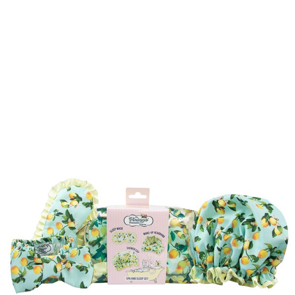 The Vintage Cosmetic Company 柠檬印花水疗和睡眠套装