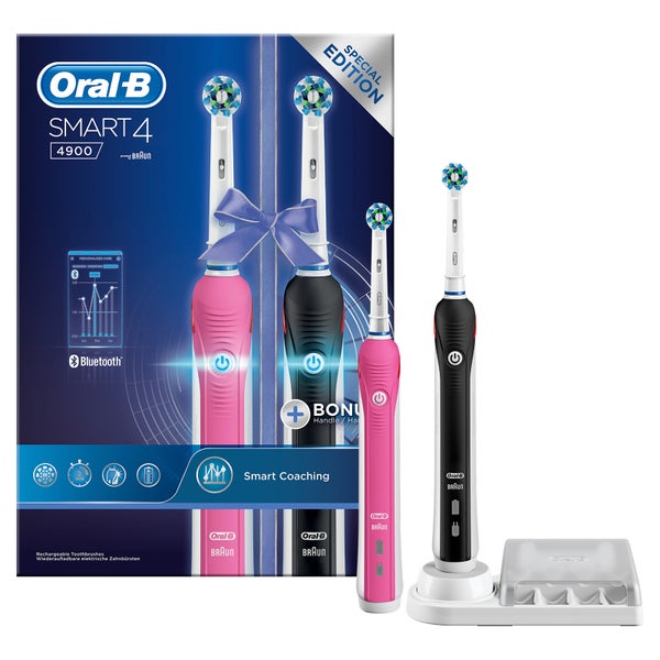 Oral-B Smart 4 - 4900- Electric Toothbrushes - Duo Pack