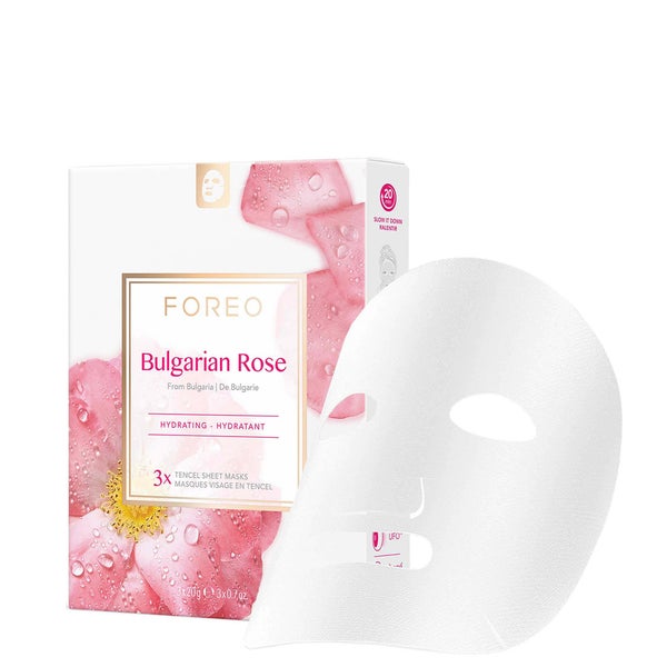 FOREO Bulgarian Rose Moisture-Boosting Sheet Face Mask (3 Pack)