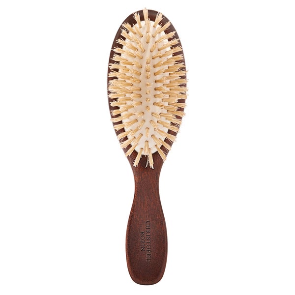 Christophe Robin New Travel Hairbrush with Natural Boar-Bristle and Wood