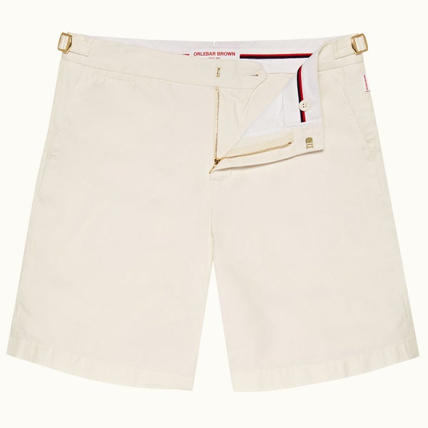 NORWICH GT 系列合身剪裁亚麻混纺短裤 - 沙白色