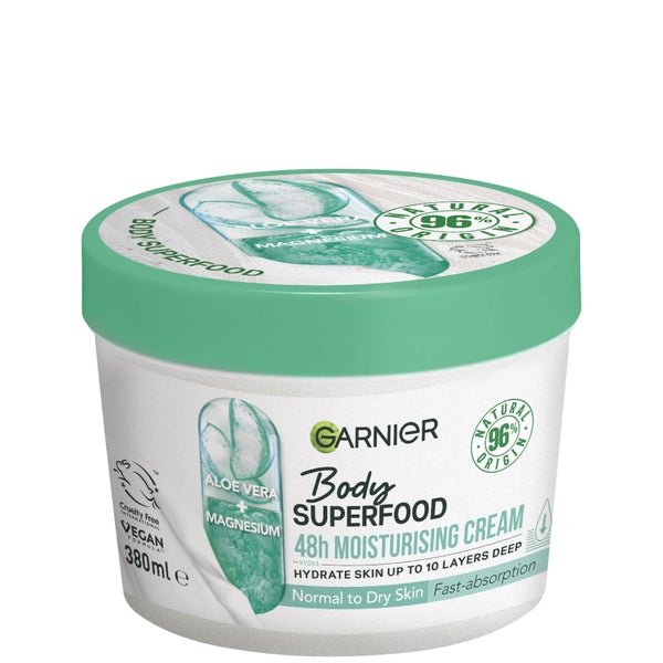Garnier Body Superfood 芦荟和镁保湿舒缓身体霜 380 ML