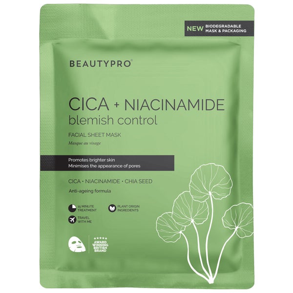 BeautyPro Cica and Niacinamide Face Mask 22ml