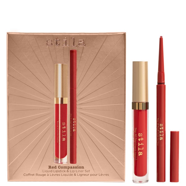 Stila Red Compassion Liquid Lipstick and Lip Liner Set